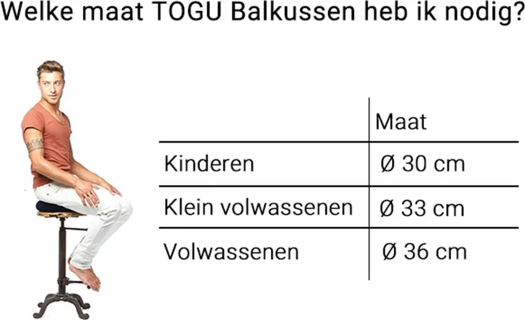Togu Dynair Kids Balkussen 30cm - Blauw - afbeelding 5 van 6