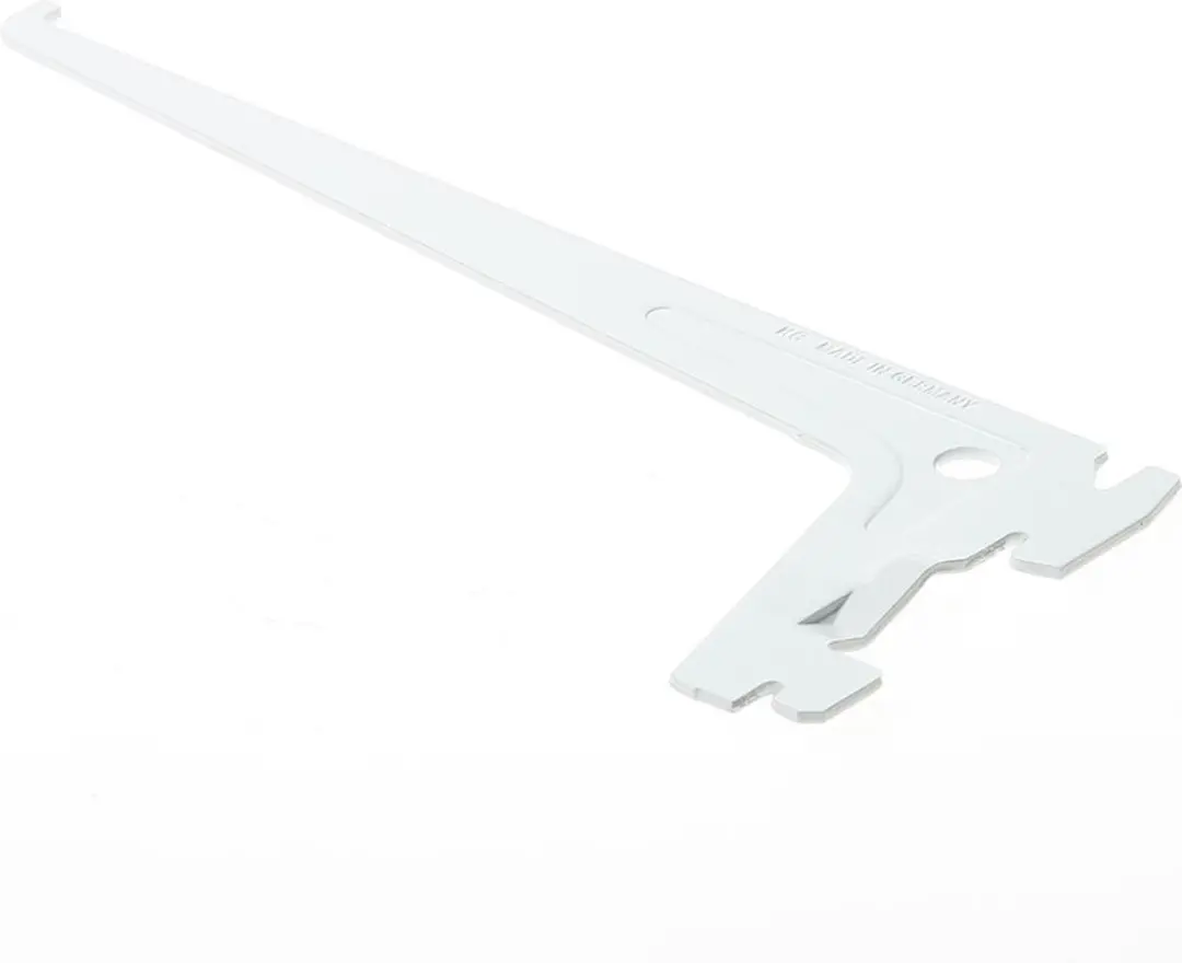 Element Drager 2-haaks systeem 20cm Wit
