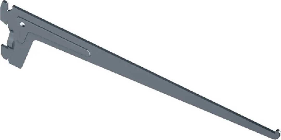 Element Drager 2-haaks systeem 20cm Wit - afbeelding 2 van 3