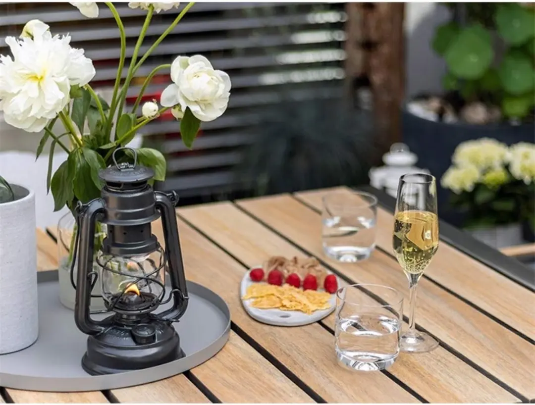 Feuerhand Hurricane Lantern 276 - Sprankelend Zilver - afbeelding 5 van 6