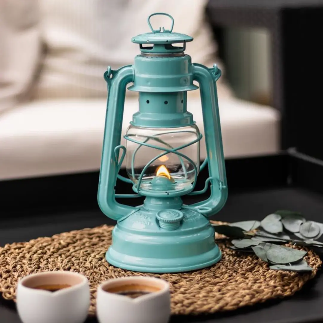 Feuerhand Hurricane Lantern 276 Lichtgroen - afbeelding 4 van 6