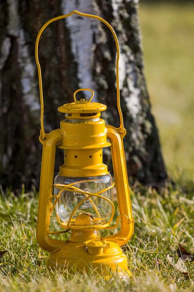 Feuerhand Hurricane Lantern 276 Geel - afbeelding 3 van 6