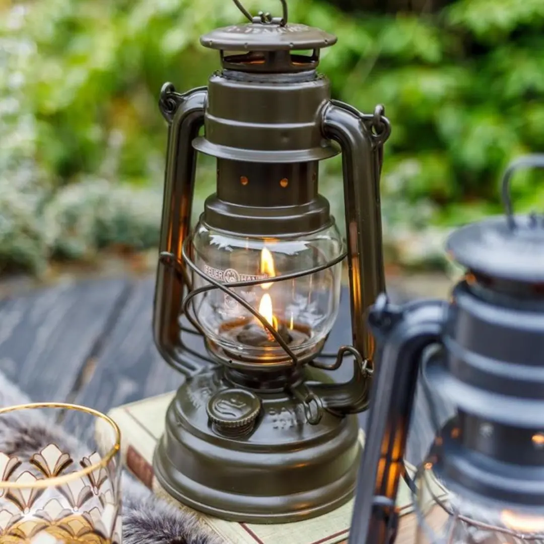 Feuerhand Hurricane Lantern Olijfgroen - afbeelding 3 van 6