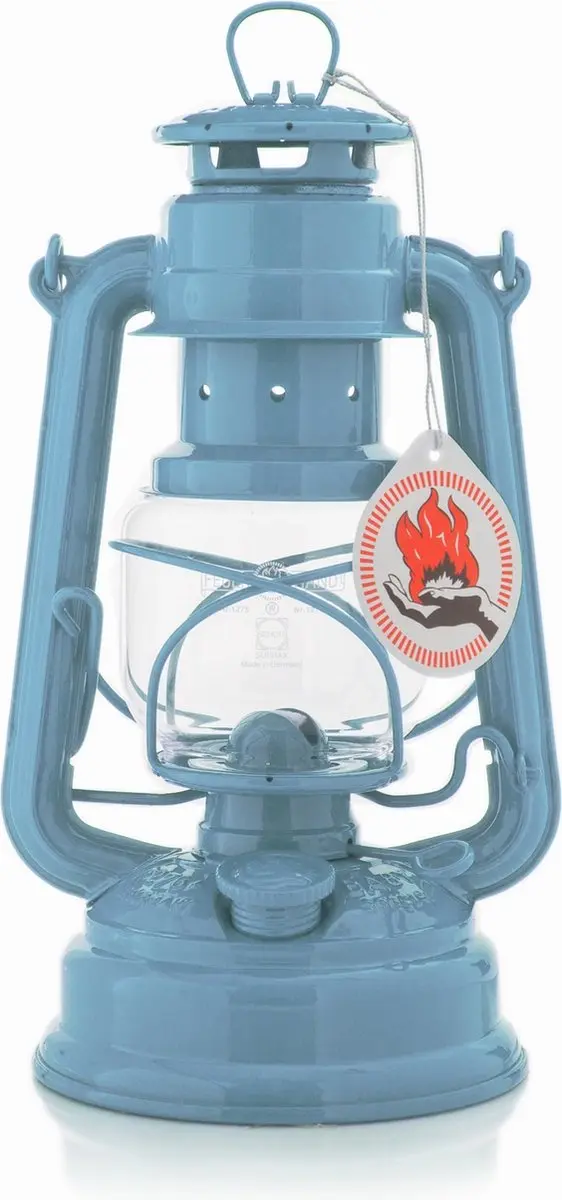 Feuerhand Hurricane Lantern Pastelblauw - afbeelding 6 van 6