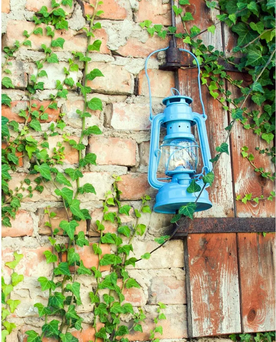 Feuerhand Hurricane Lantern Pastelblauw - afbeelding 4 van 6
