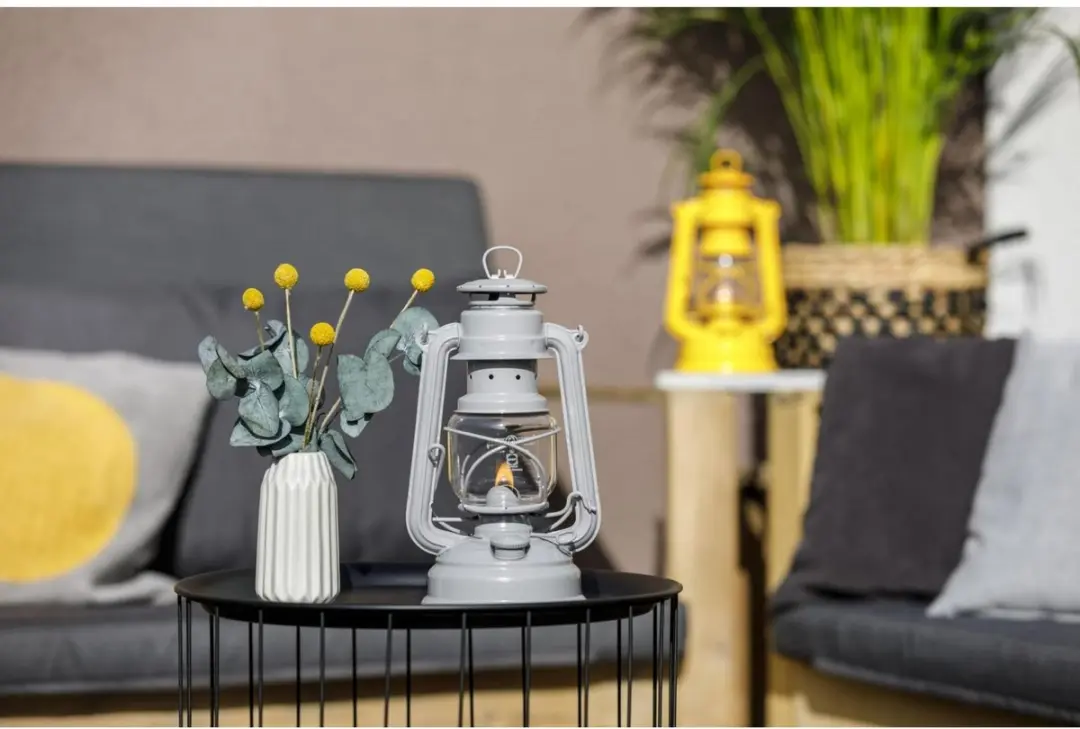 Feuerhand Hurricane Lantern FH276 Zacht beige - afbeelding 2 van 4