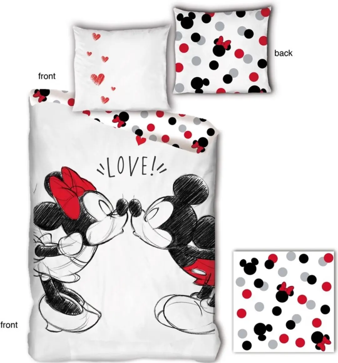 Disney Minnie Mouse Dekbedovertrek Love