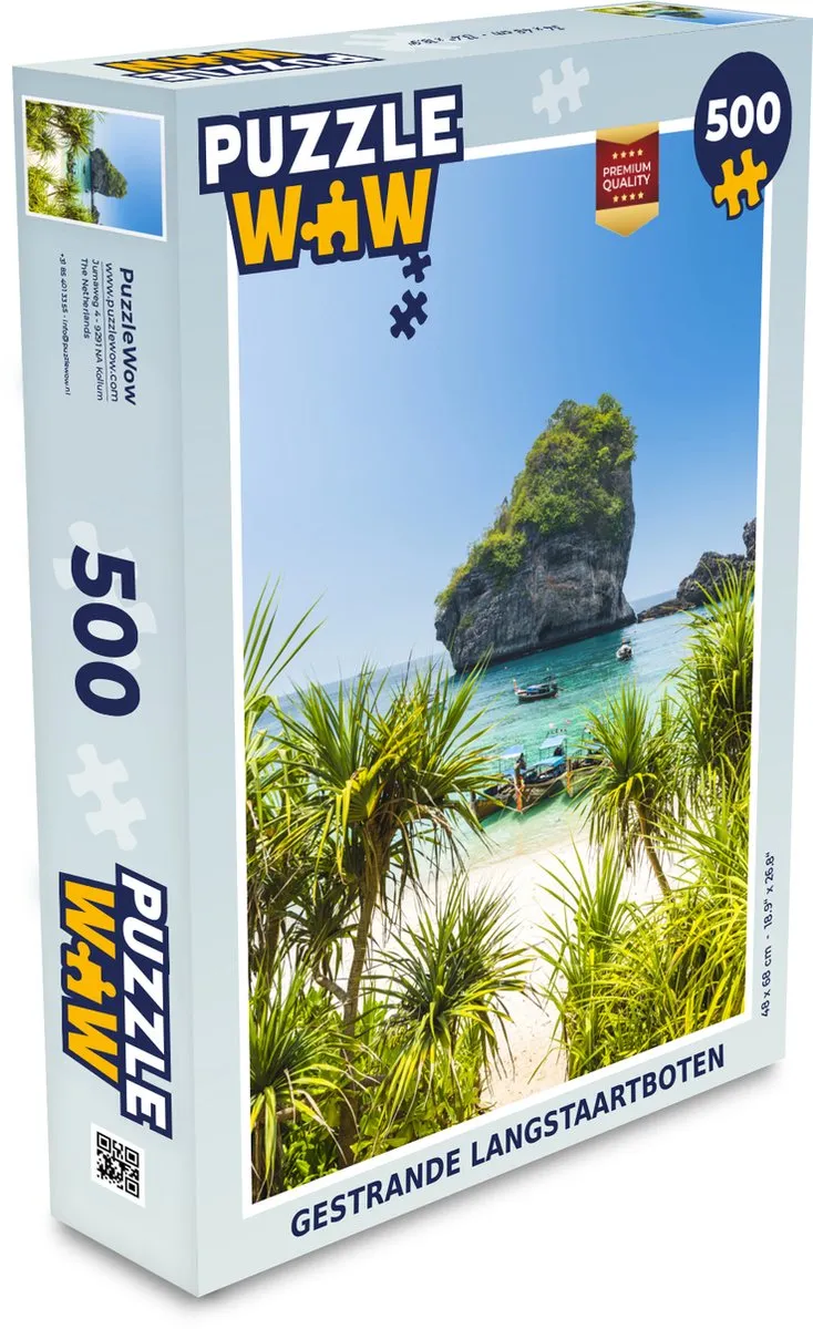 PuzzleWow Gestrande Langstaartboten Legpuzzel 500 Stuks