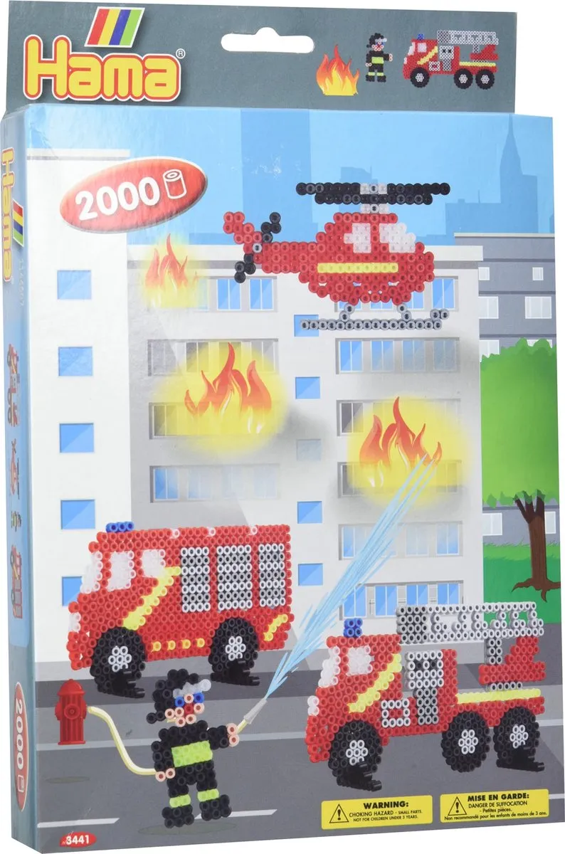 Hama Strijkkralenset Brandweer - 2000 Stuks - 5+ jaar