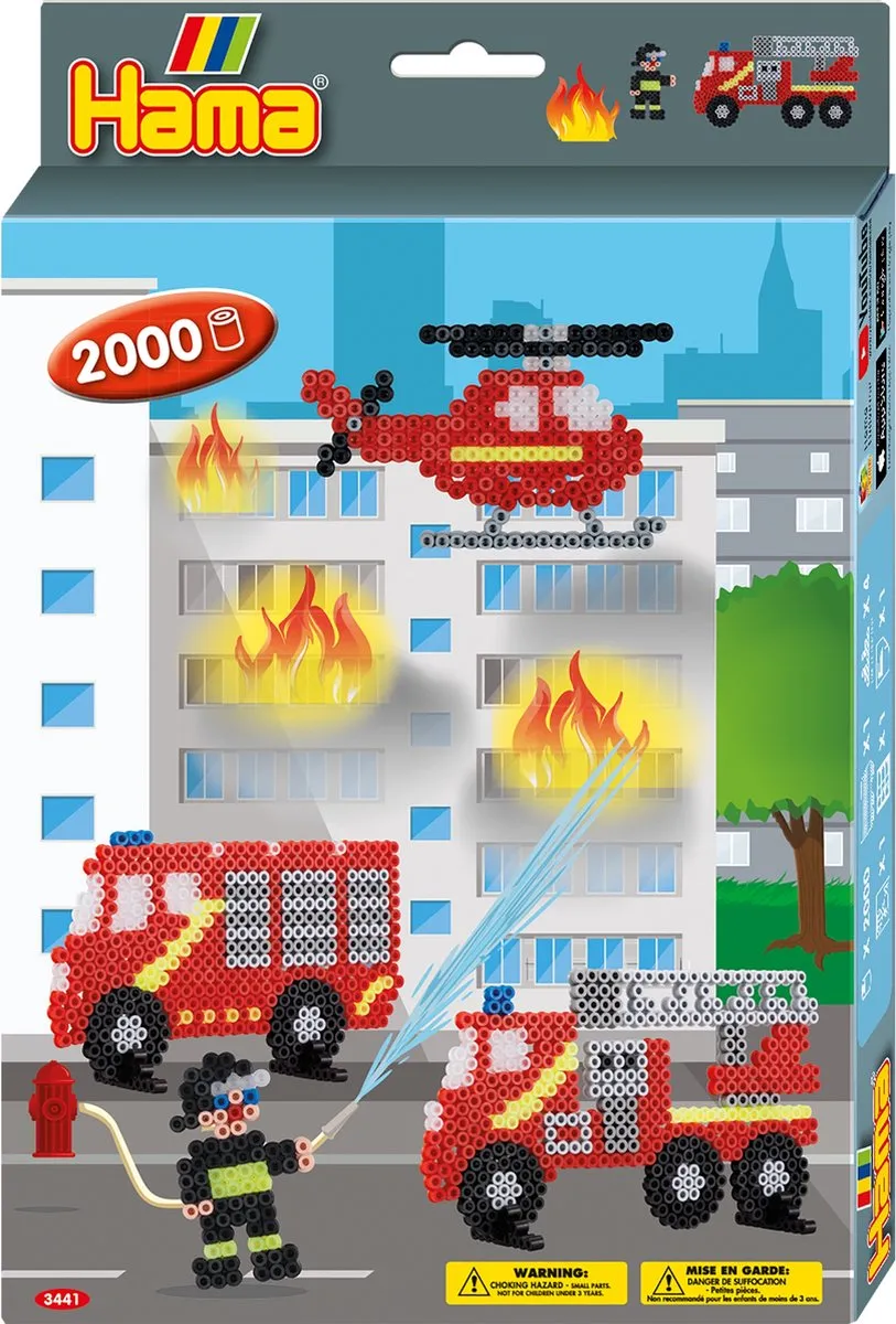 Hama Strijkkralenset Brandweer - 2000 Stuks - 5+ jaar