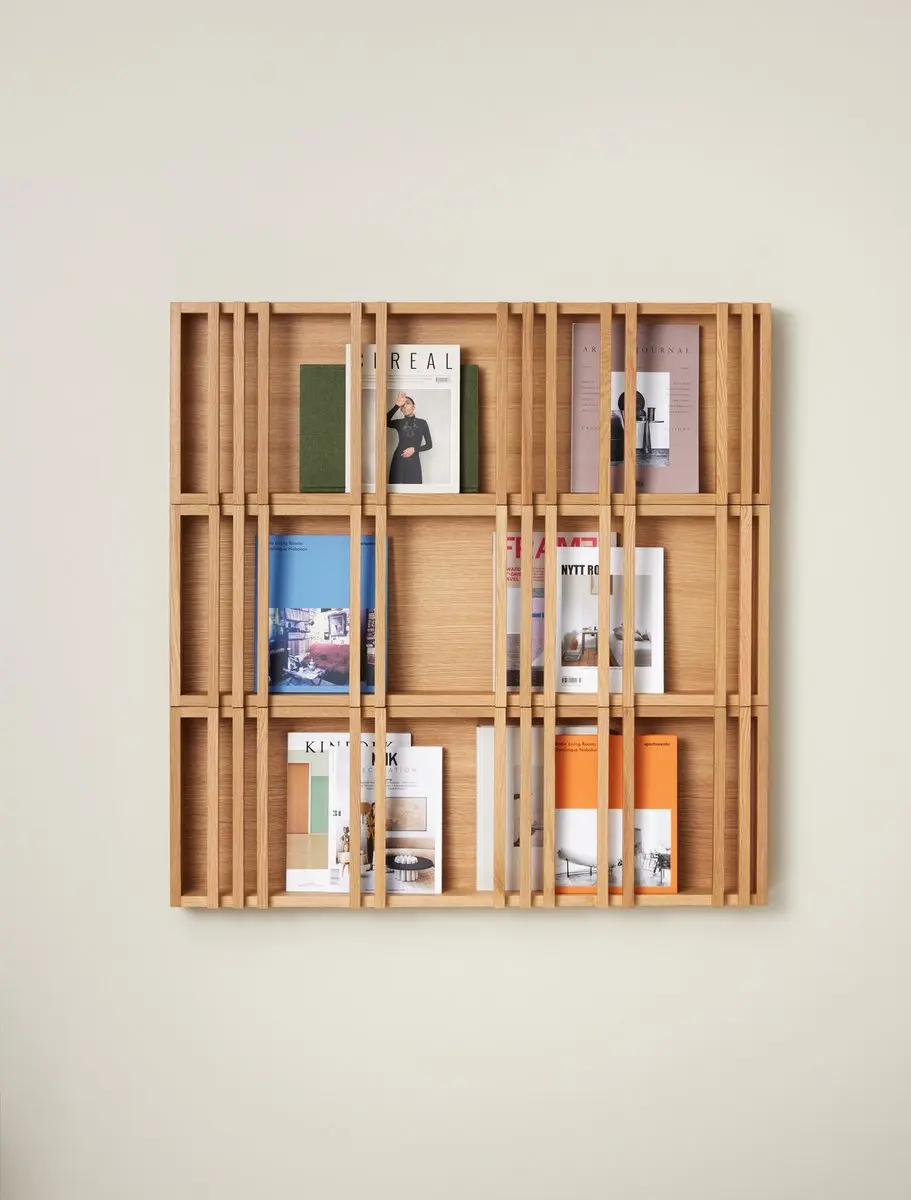 Hübsch Column Nature tijdschriftenhouder - natuurlijk - afbeelding 2 van 6
