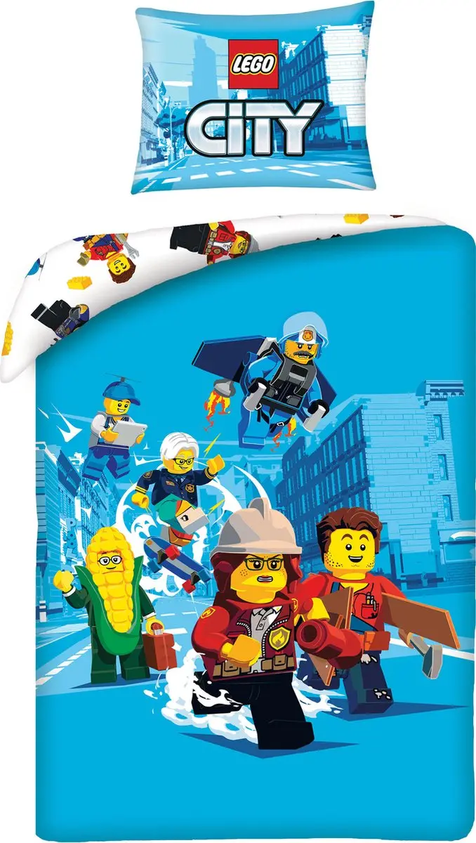 Lego City dekbedovertrek In The City 140 x 200 cm
