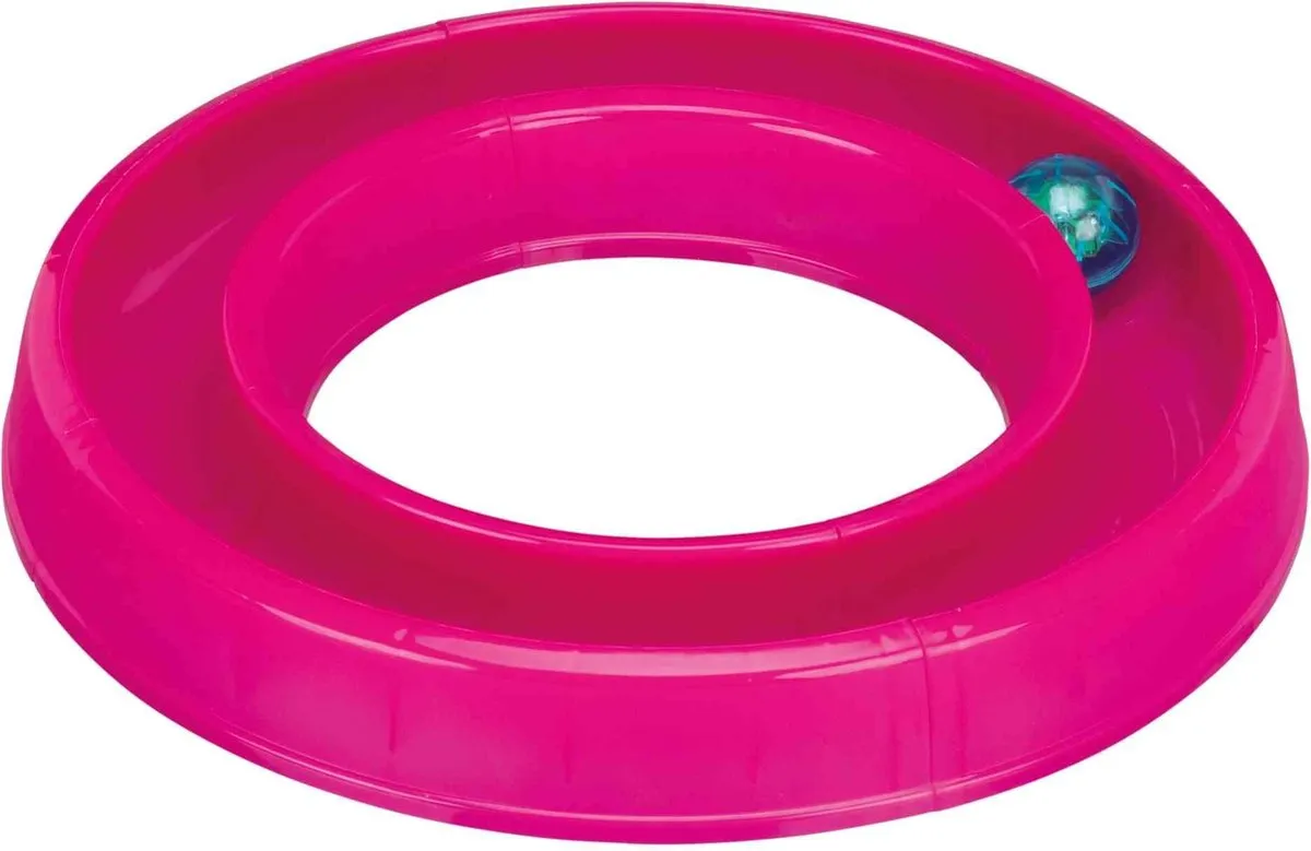 Trixie Flitsbal Race Kunststof Roze 65x31cm - afbeelding 6 van 6