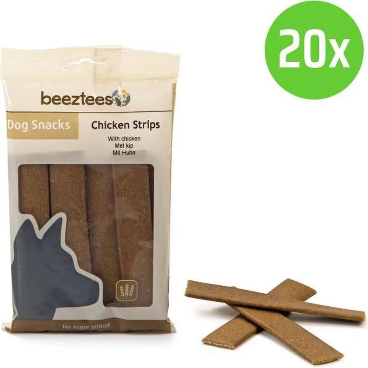Beeztees Chicken Strips Hondensnack - 20 Verpakkingen