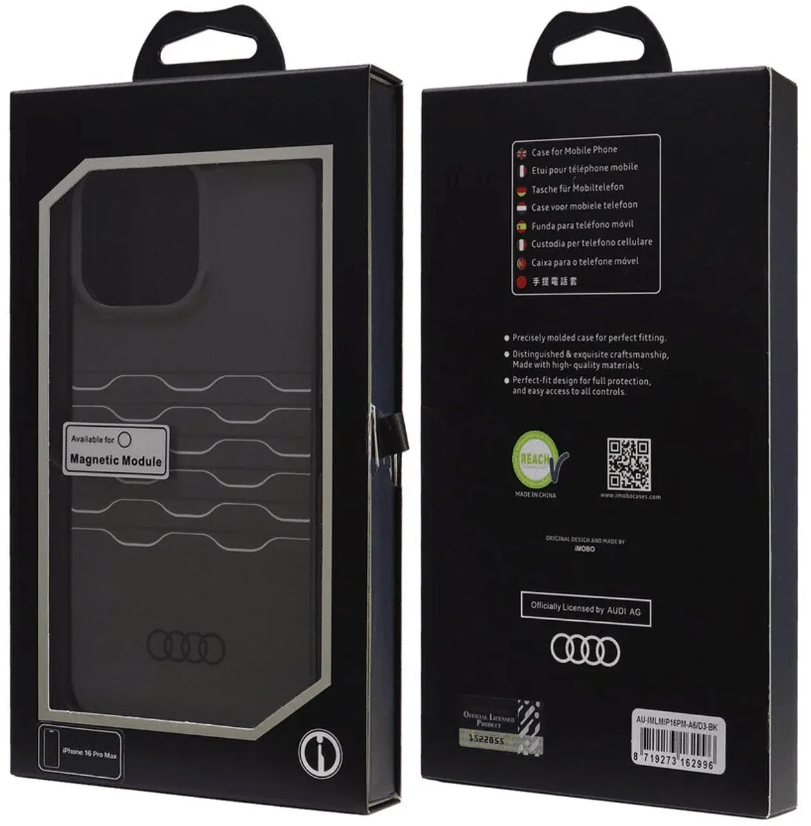 Audi Backcover iPhone 16 Pro Max A6 - Zwart