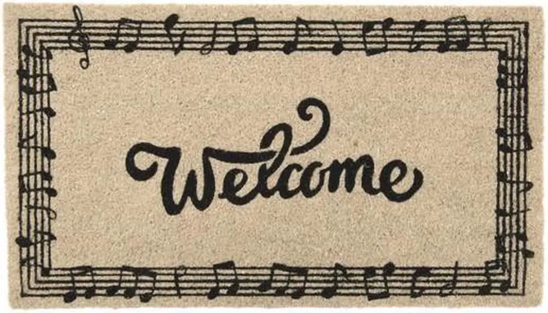 Fisura Deurmat Welcome 70 X 40 Cm Kokosvezel Naturel/zwart