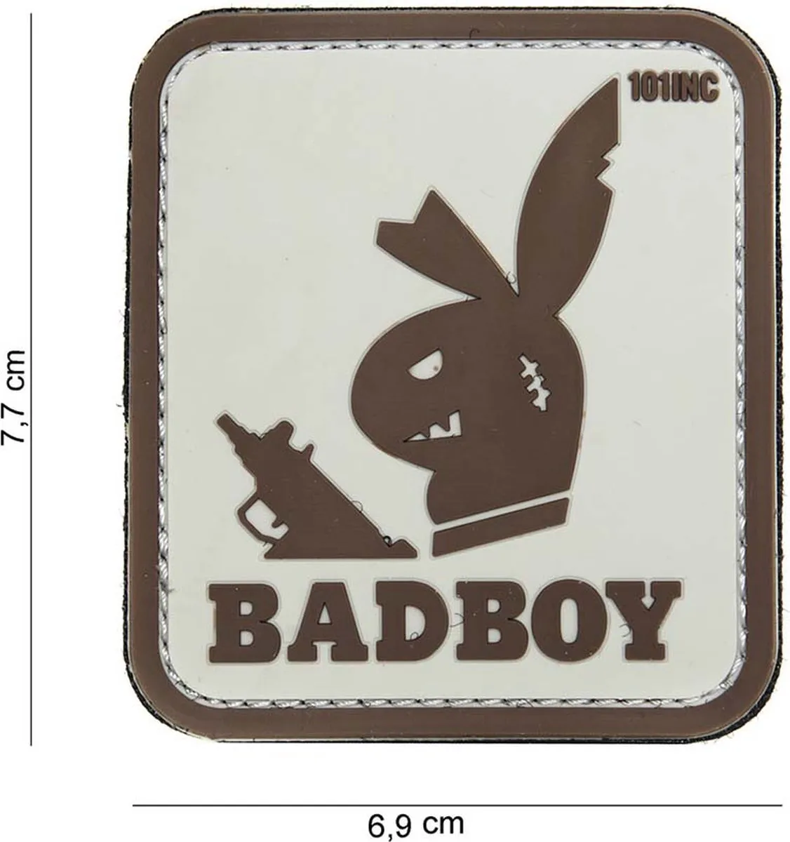 101 Inc Embleem 3D PVC Badboy Beige