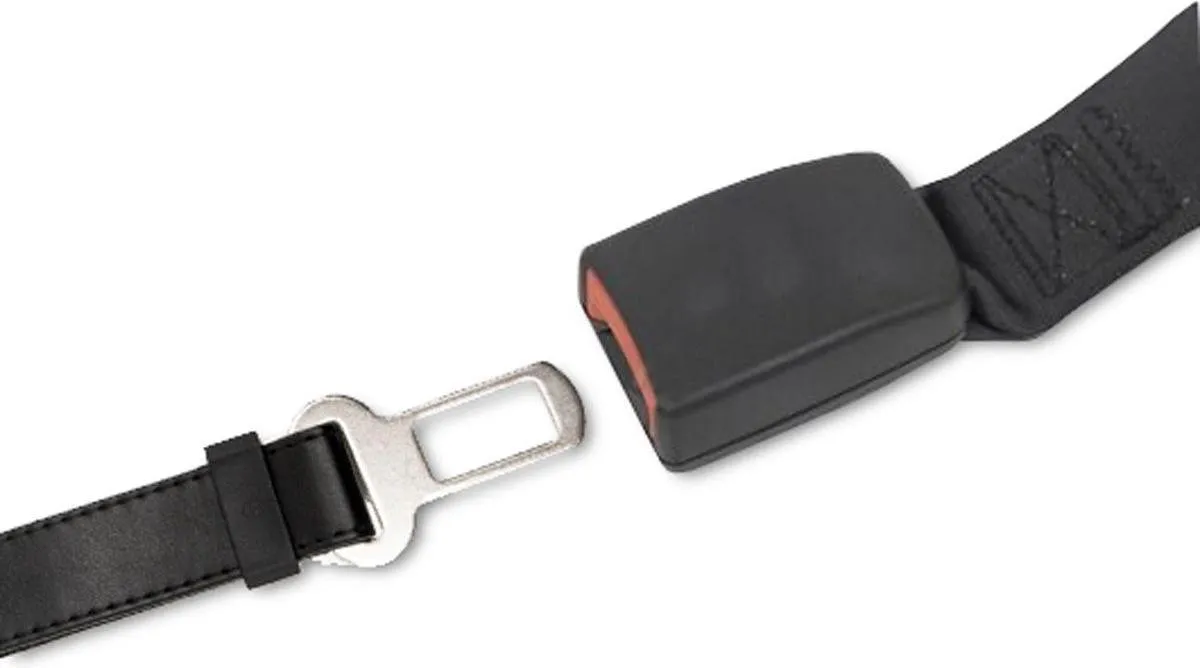 Flamingo Autogordel Verbindingsstuk Art Leather S - Zwart - afbeelding 2 van 4