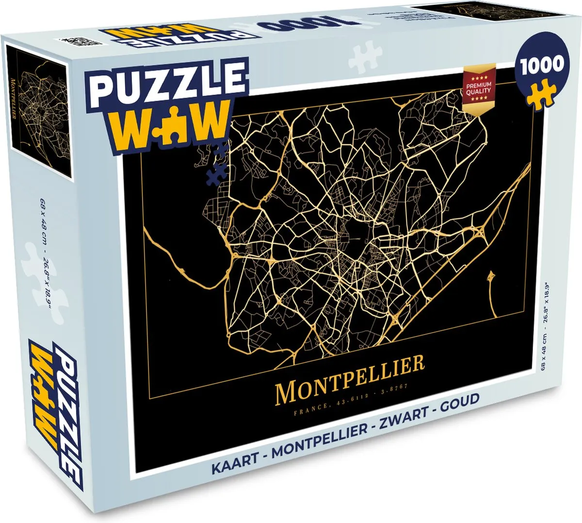 PuzzleWow Montpellier Legpuzzel 1000 Stuks