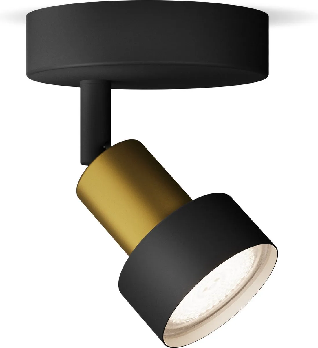 Philips Hue Conduit Opbouwspot Zwart/Goud - 1 Lichtpunt - GU10