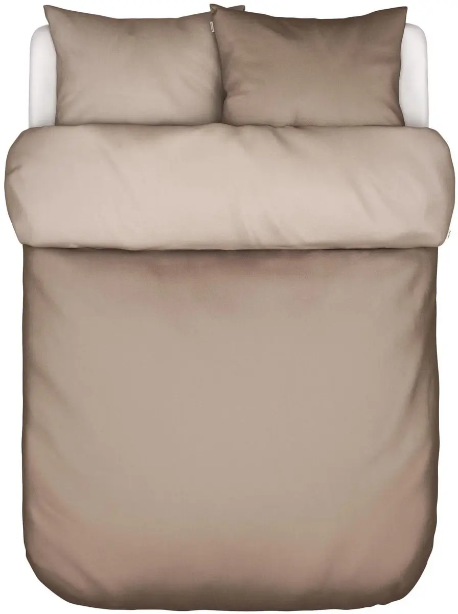 Marc O'Polo Erla Dekbedovertrek Biologisch Katoenperkal Earth taupe - Tweepersoons – 200x200/220 cm