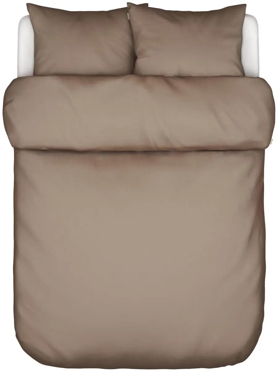 Marc O'Polo Thore Dekbedovertrek Biologisch Katoenmousseline Dark Sand - Lits-Jumeaux - 240x200/220 cm