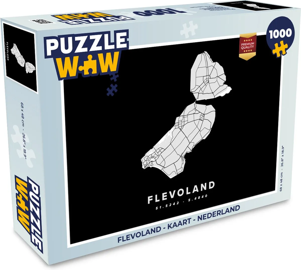 PuzzleWow Flevoland Legpuzzel 1000 Stuks