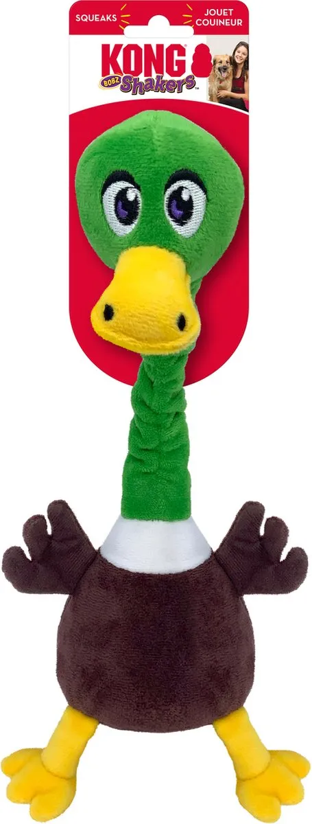 KONG Shakers Bobz Eend Piep Groen M