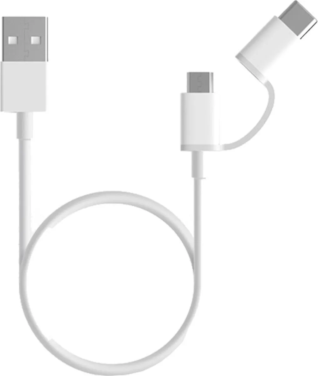 Xiaomi USB-C Micro USB 2in1 Opladerkabel 100cm