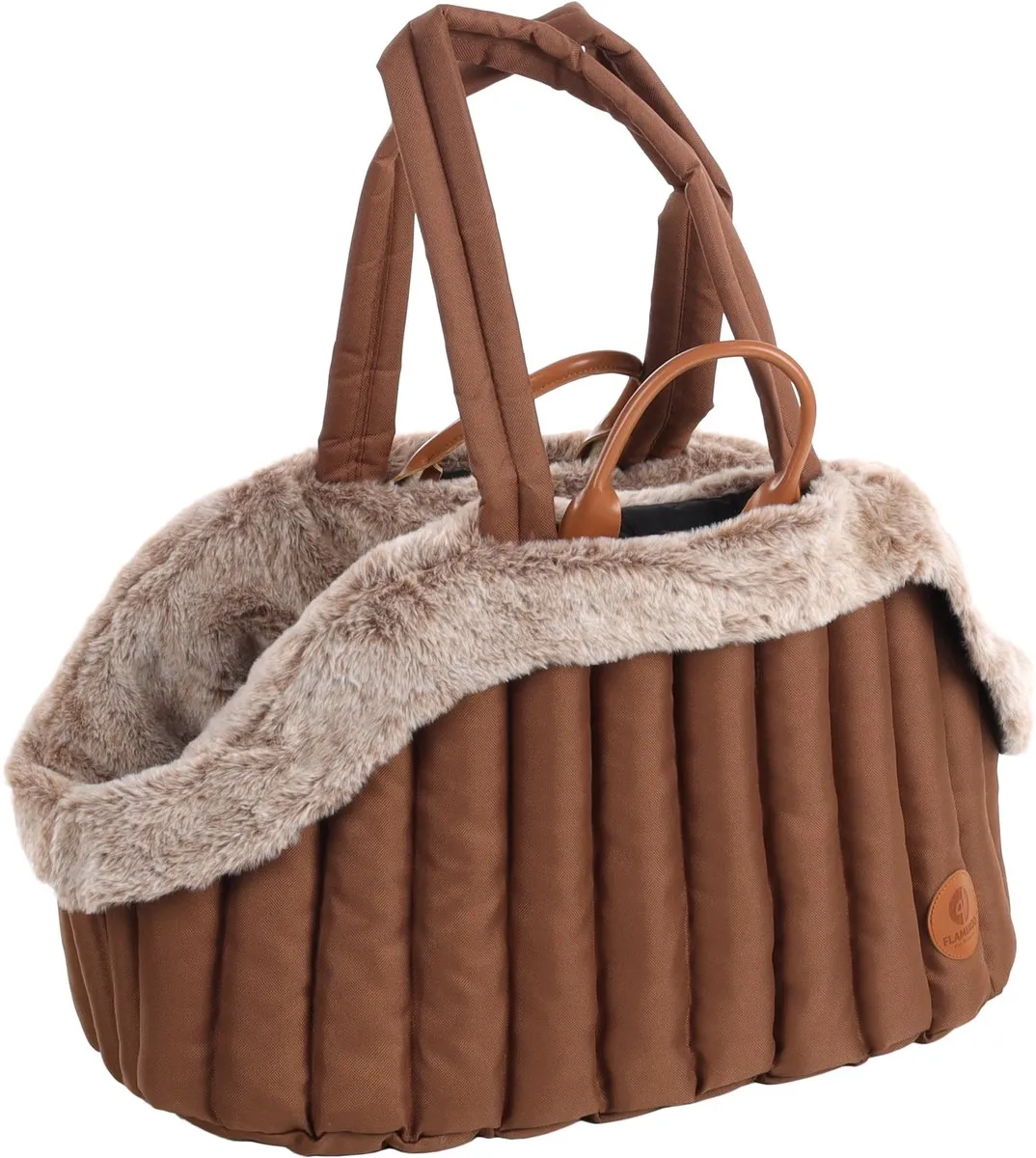 Flamingo Tuke Bruin Draagtas Hond & Kat L