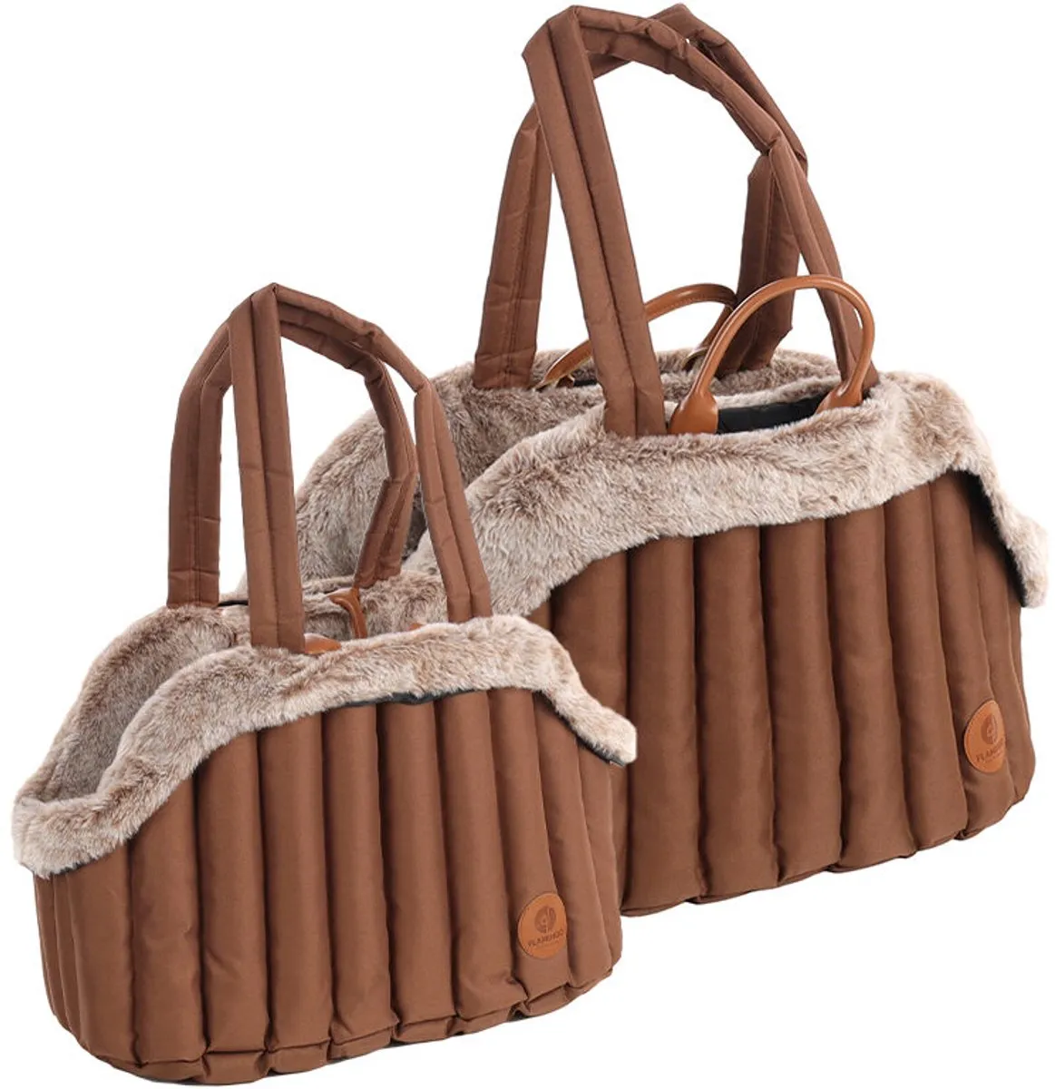 Flamingo Tuke Bruin Draagtas Hond & Kat L - 49x30x32cm