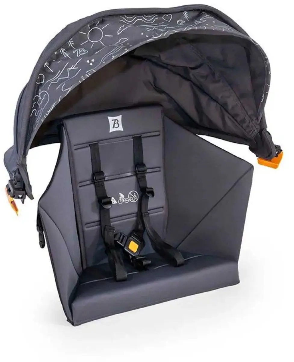 Burley Hopper Kit Met Babyzitje En Zonnekap Grijs Jongen