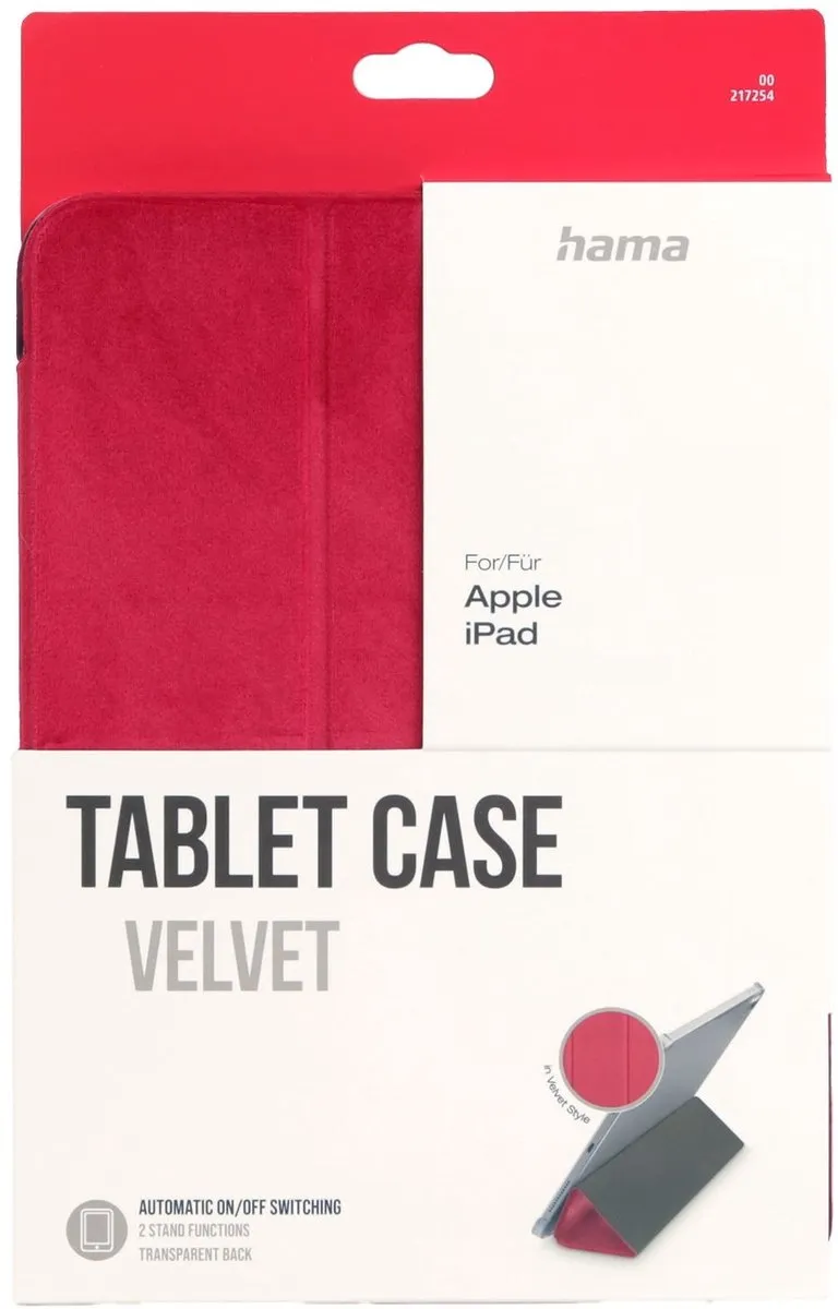 Hama Velvet Tabletcase Apple iPad 10e Gen 11" - Rood - afbeelding 6 van 6