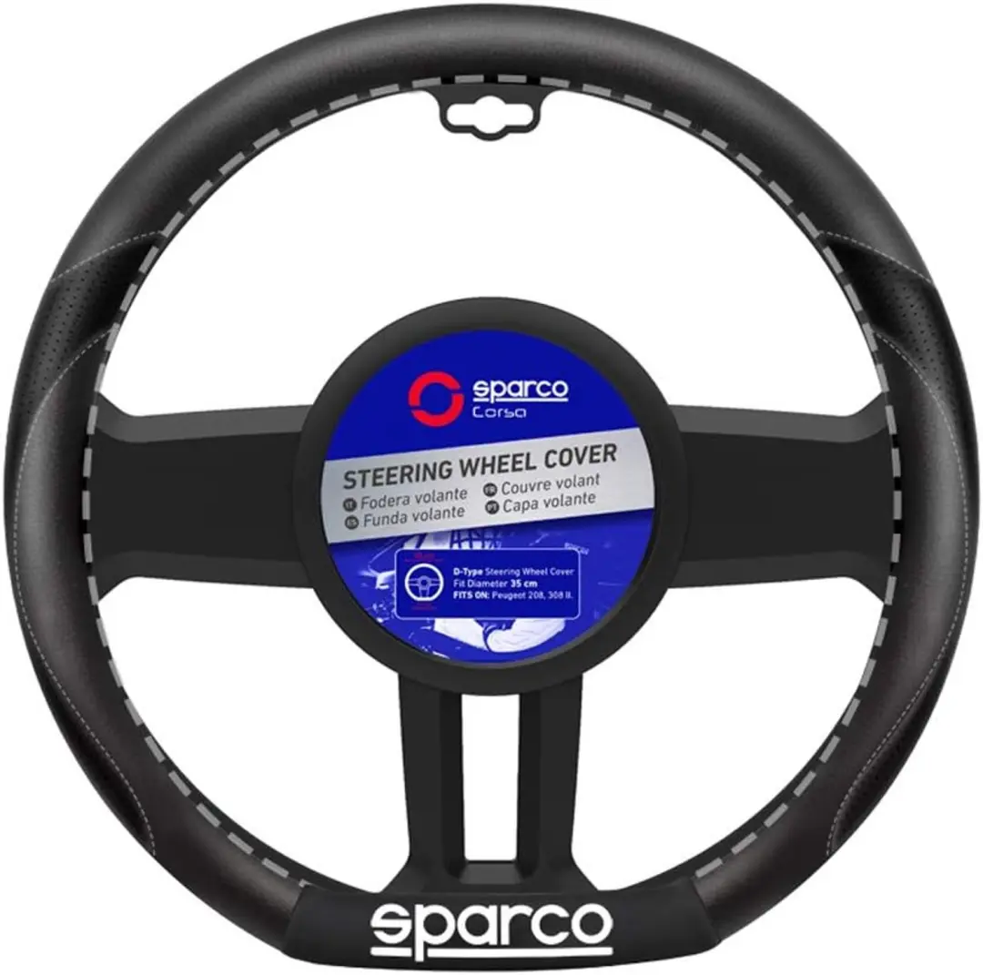 Sparco Stuurwielhoes SPC D-Type 35 cm Peugeot 208/308 II Zwart