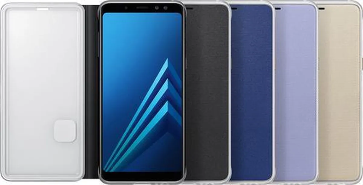 Samsung Neon Flip Cover Galaxy A8 - Goud