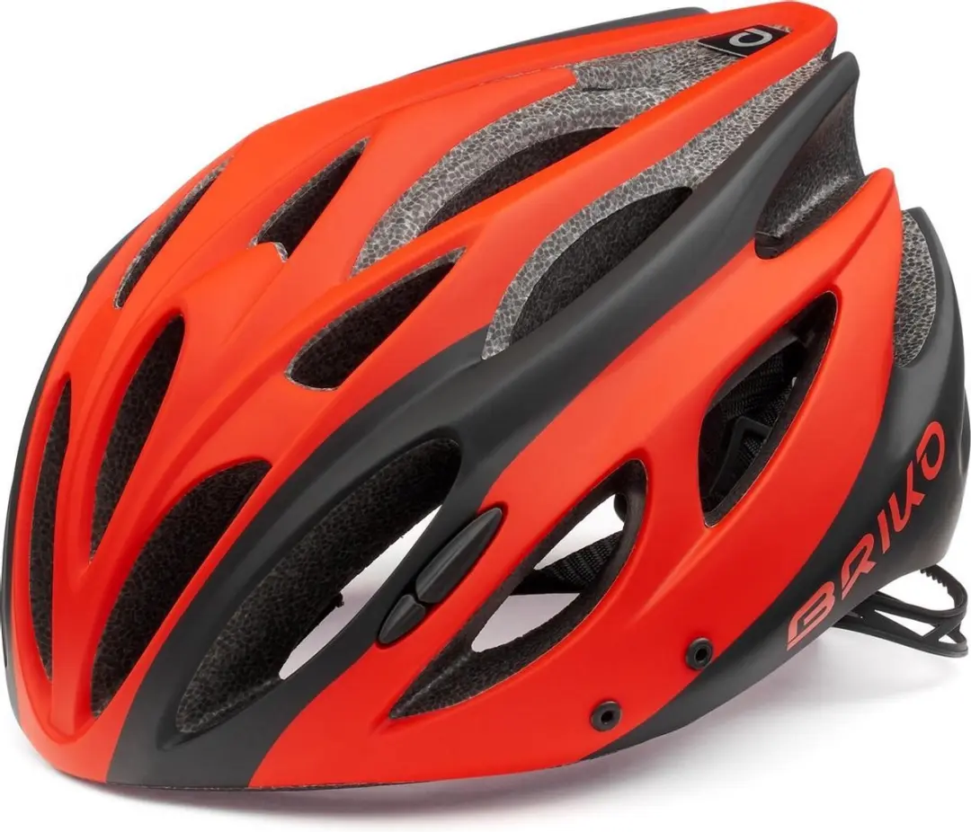 Briko Fietshelm Race unisex Zwart Rood