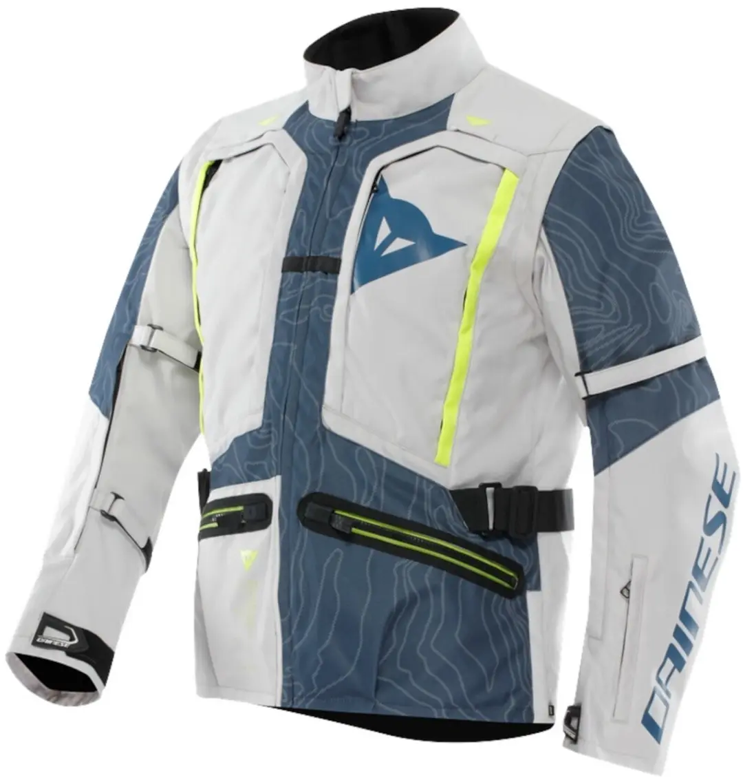 Dainese Sterrato Lichtgrijs Blauw Textiele Motorjas