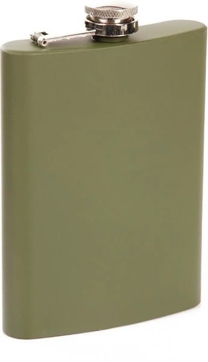 Zakfles/heupflacon groen 240ml