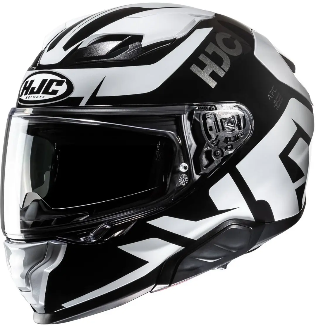 HJC F71 Bard Zwart Wit Integraalhelm