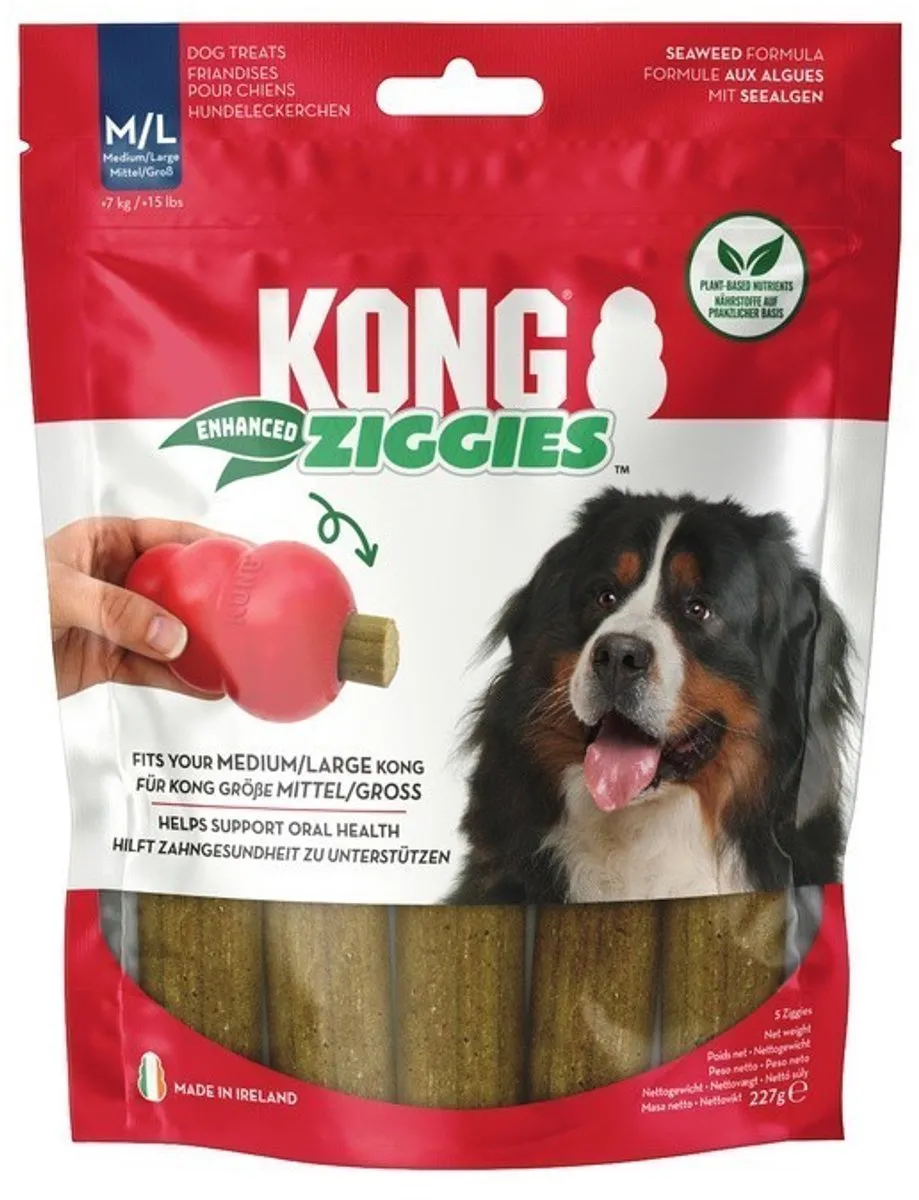 KONG Ziggies Enhanced Kauwsticks M/L