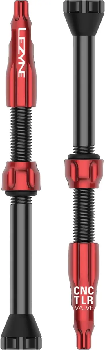 LEZYNE Bandenplakkers CNC TLR TUBELESS VALVE 60MM RED