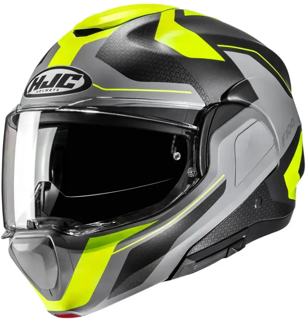 HJC F100 Systeemhelm - M - Geel/Grijs/Zwart - afbeelding 2 van 2