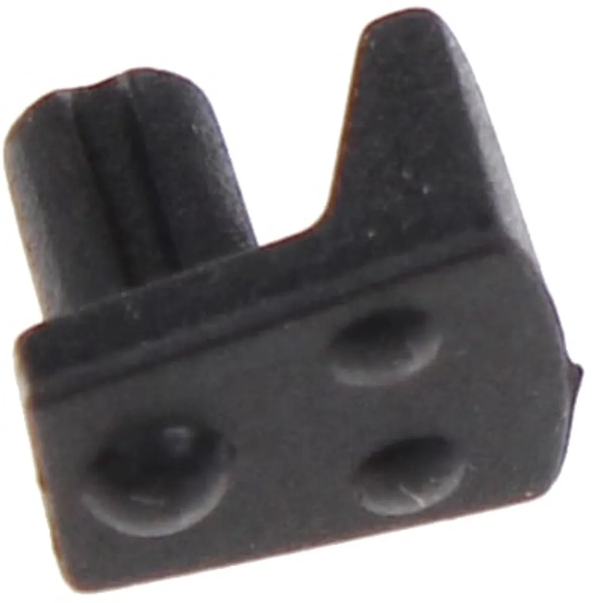 Whirlpool Rubberen voetje Pannendrager 481010653794 - Zwart