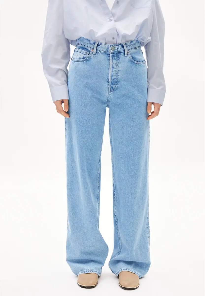 ARMEDANGELS Enijaa Damesjeans Hoge Taille Blauw - afbeelding 3 van 4