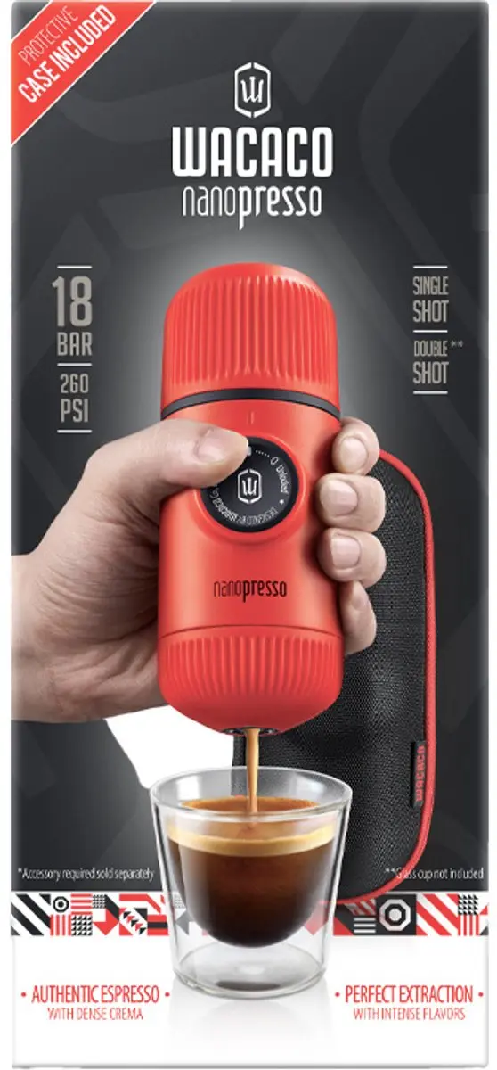 Wacaco Nanopresso Koffiemachine - Lava Red - afbeelding 4 van 6