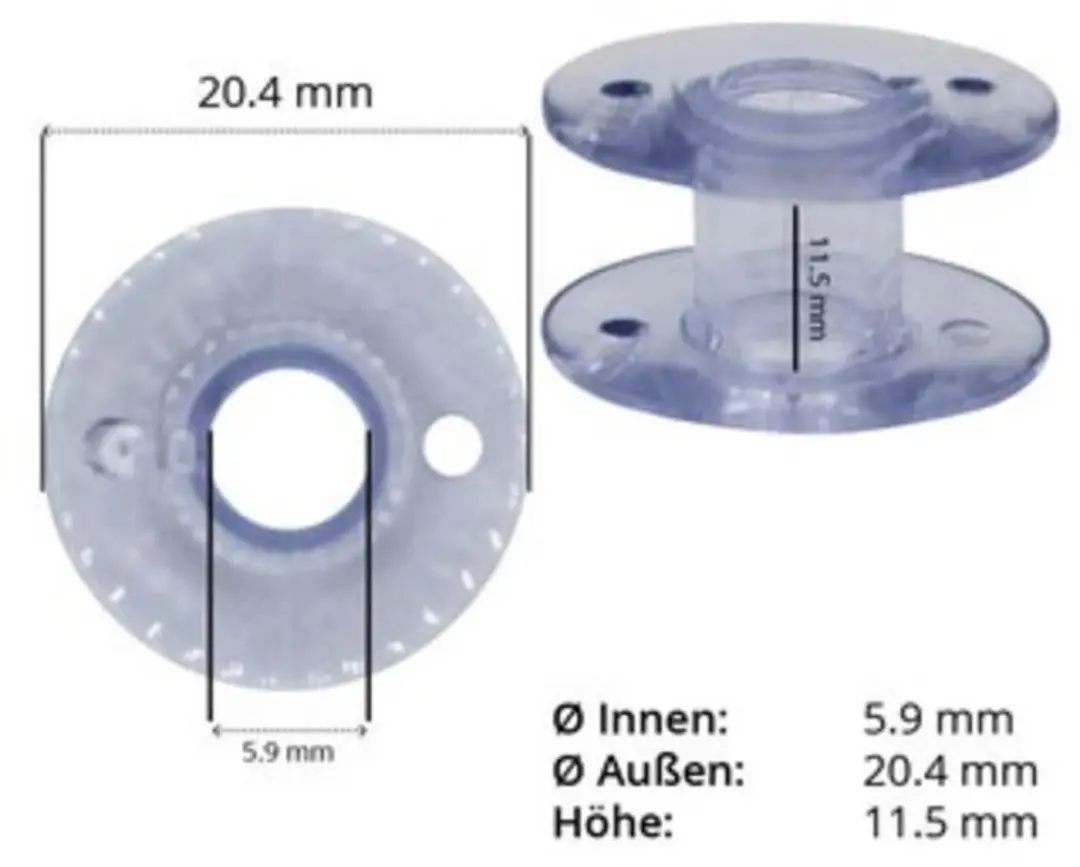 Brother Plastic spoelen 10 Stuks - afbeelding 3 van 4