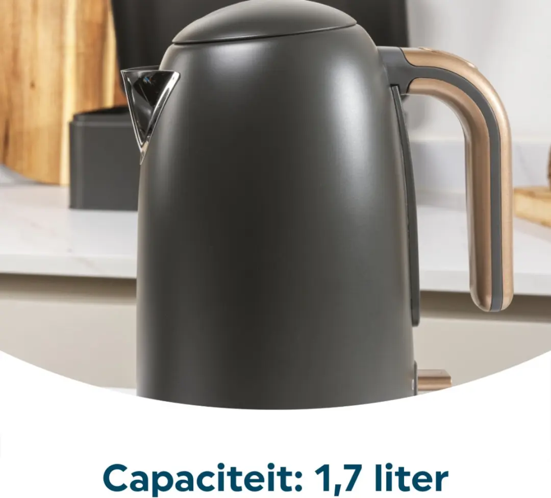 Salter Pebble Waterkoker EK6085CBVDE - 1,7L Zwart - afbeelding 3 van 6