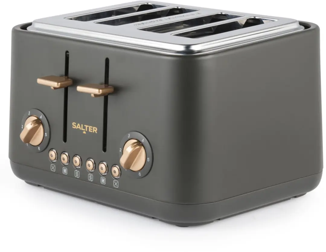 Salter Pebble 4-Slice Broodrooster EK5823CBVDE Grijs - afbeelding 2 van 6