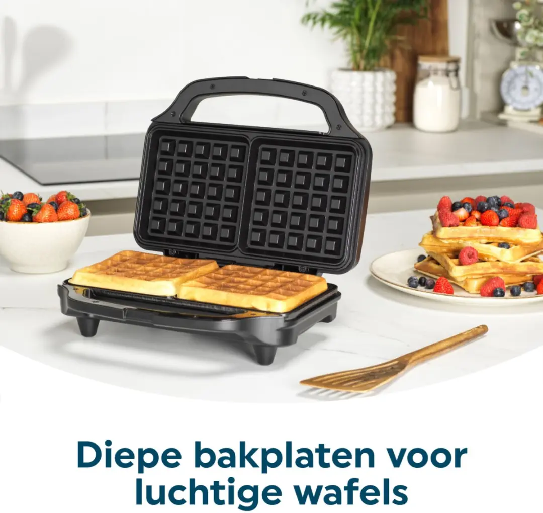 Salter EK2249TFVDE Wafelijzer - Zilver - afbeelding 3 van 6