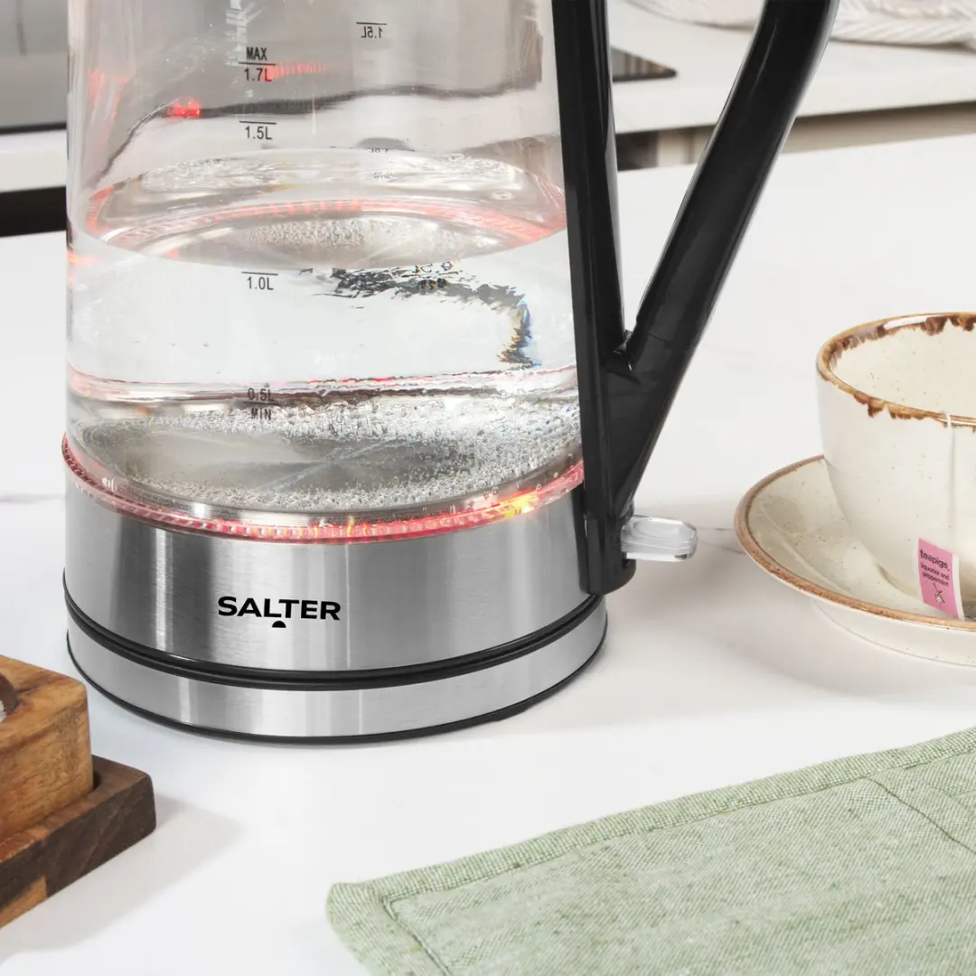Salter EK5078SSFVDE Glaswaterkoker 1,7L - Zwart/Zilver - afbeelding 5 van 6